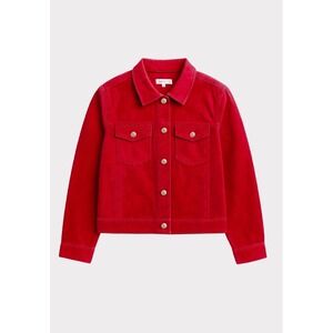 Kettlewell Roxy Jacket Womens Size Medium Hot Pink Faux Suede Pockets Cropped